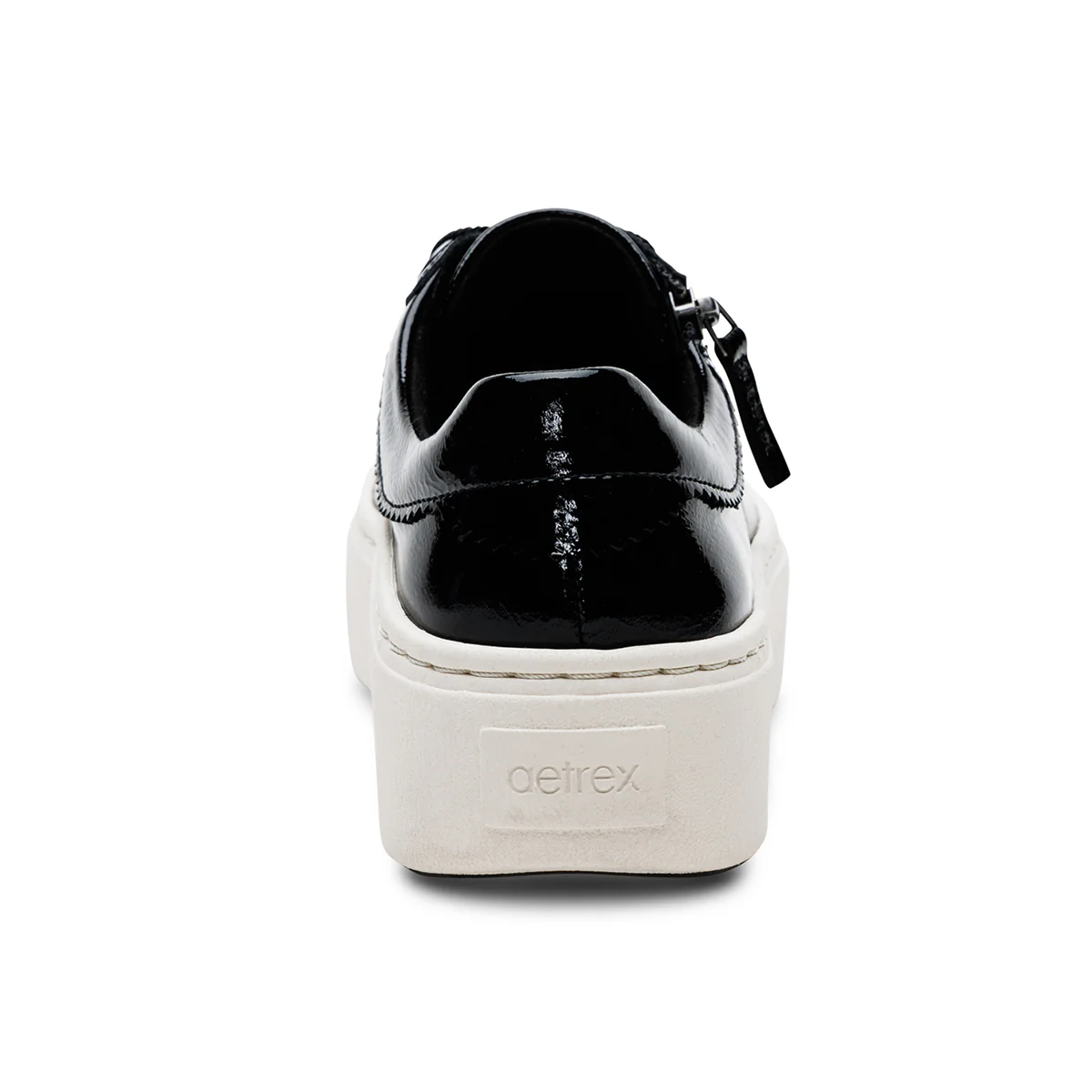 Aetrex Aubrey Arch Support Platform Sneaker in Black Patent - Image 4