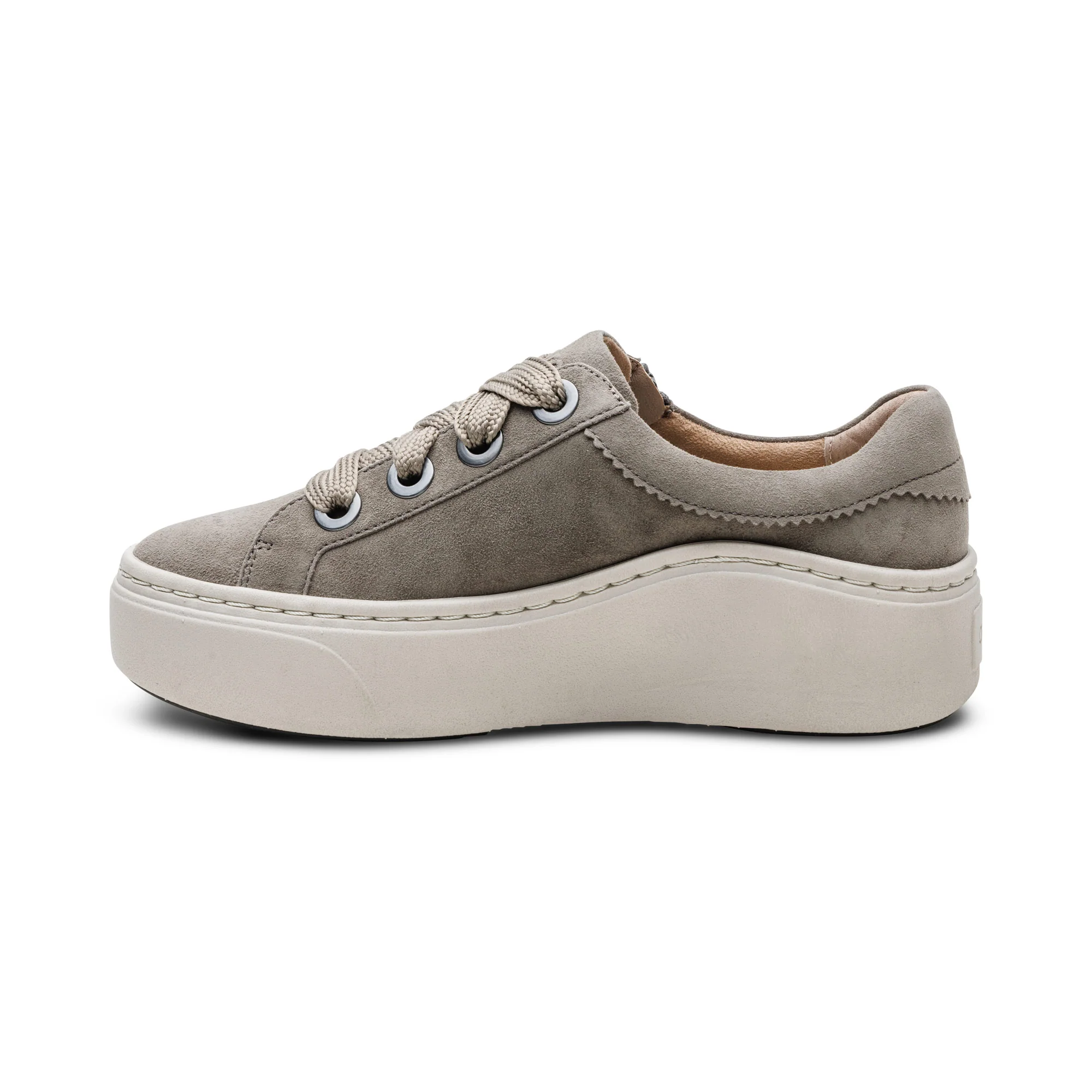 Aetrex Aubrey Arch Support Platform Sneaker in Taupe - Image 2