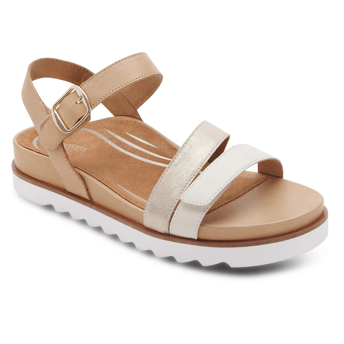 Aetrex Cass Women's Arch Support Sandal in Champagne