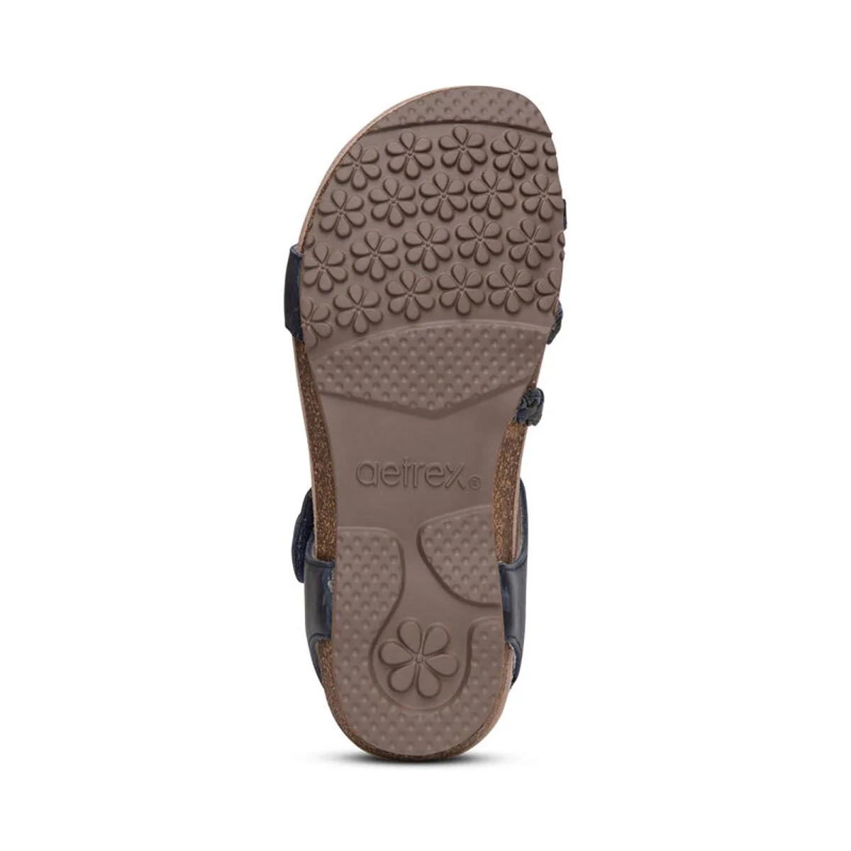 Aetrex Jillian Braided Quarter Strap Sandal – Women's (Navy) - Image 6