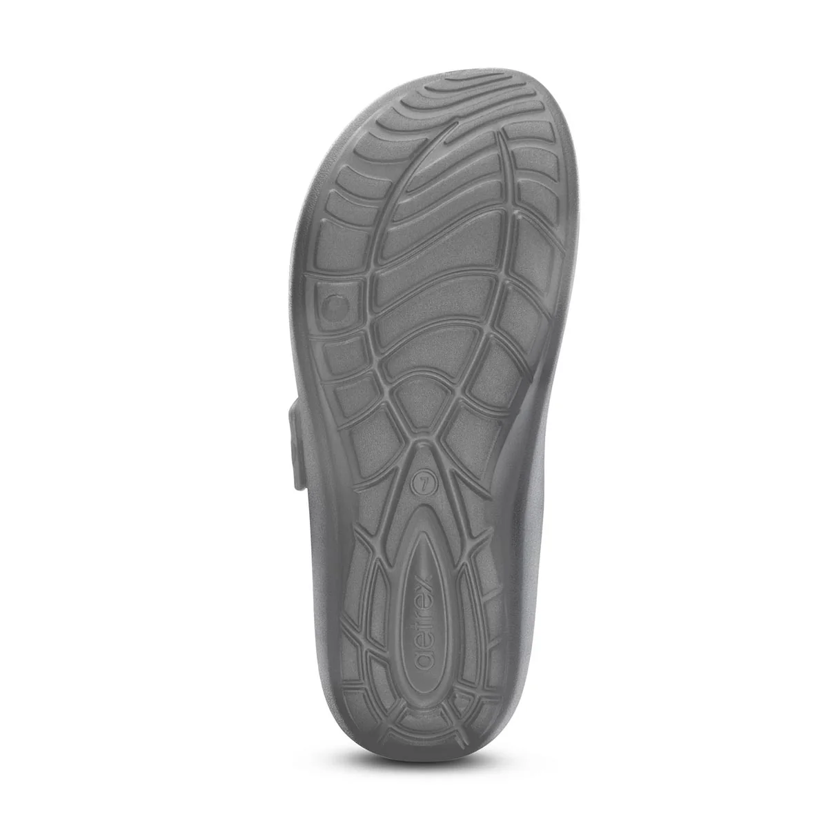 Aetrex Kaia Women's Two Band Slide in Black Pewter - Image 7