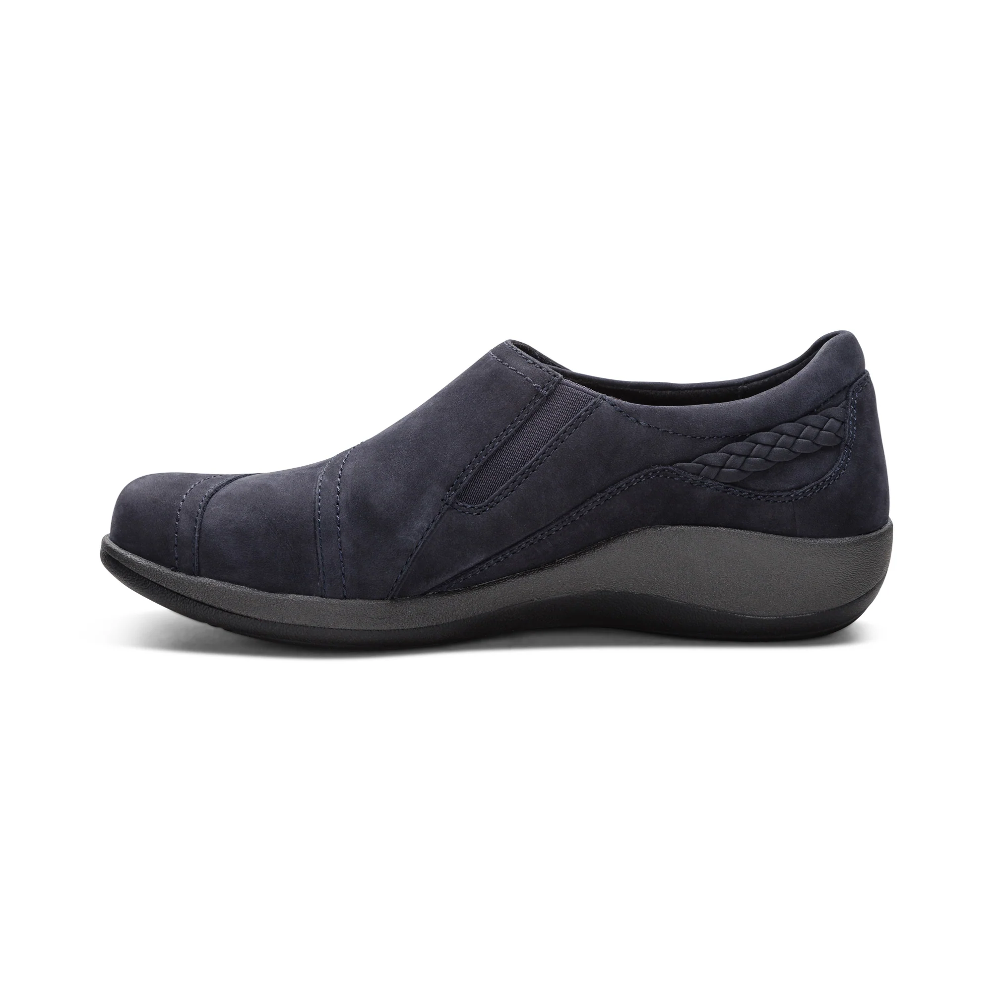 Aetrex Karina Women's Monk Strap Velcro Navy - Image 5
