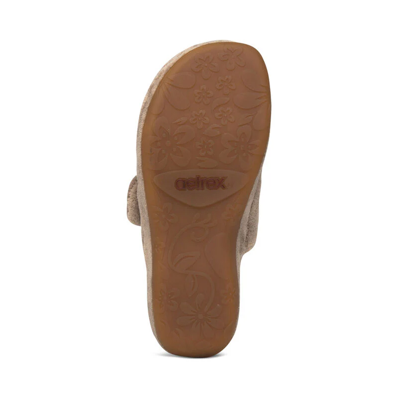Aetrex Mandy Women's Closed Toe Slipper in Coffee - Image 5