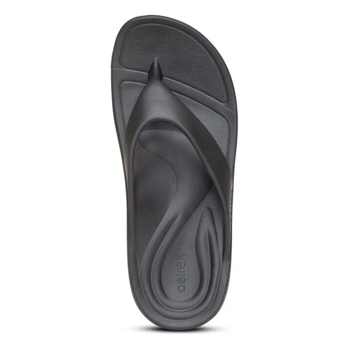 Aetrex Maui Men's Orthotic Flips – Black - Image 5