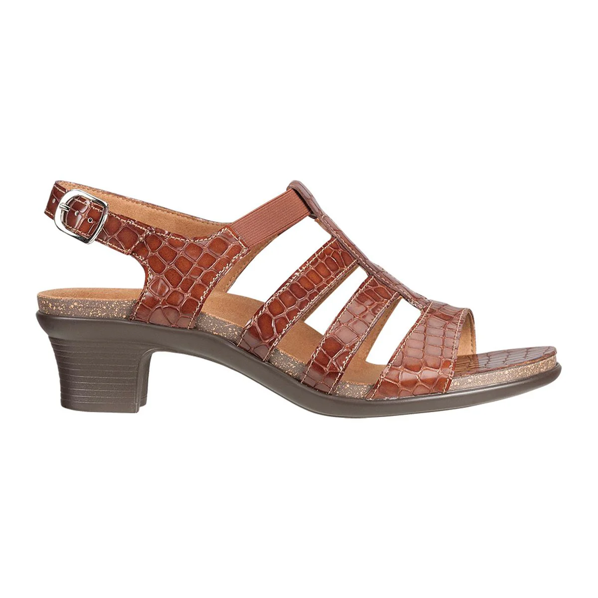 SAS Allegro Women's Heel Strap Sandal in Cognac - Image 2