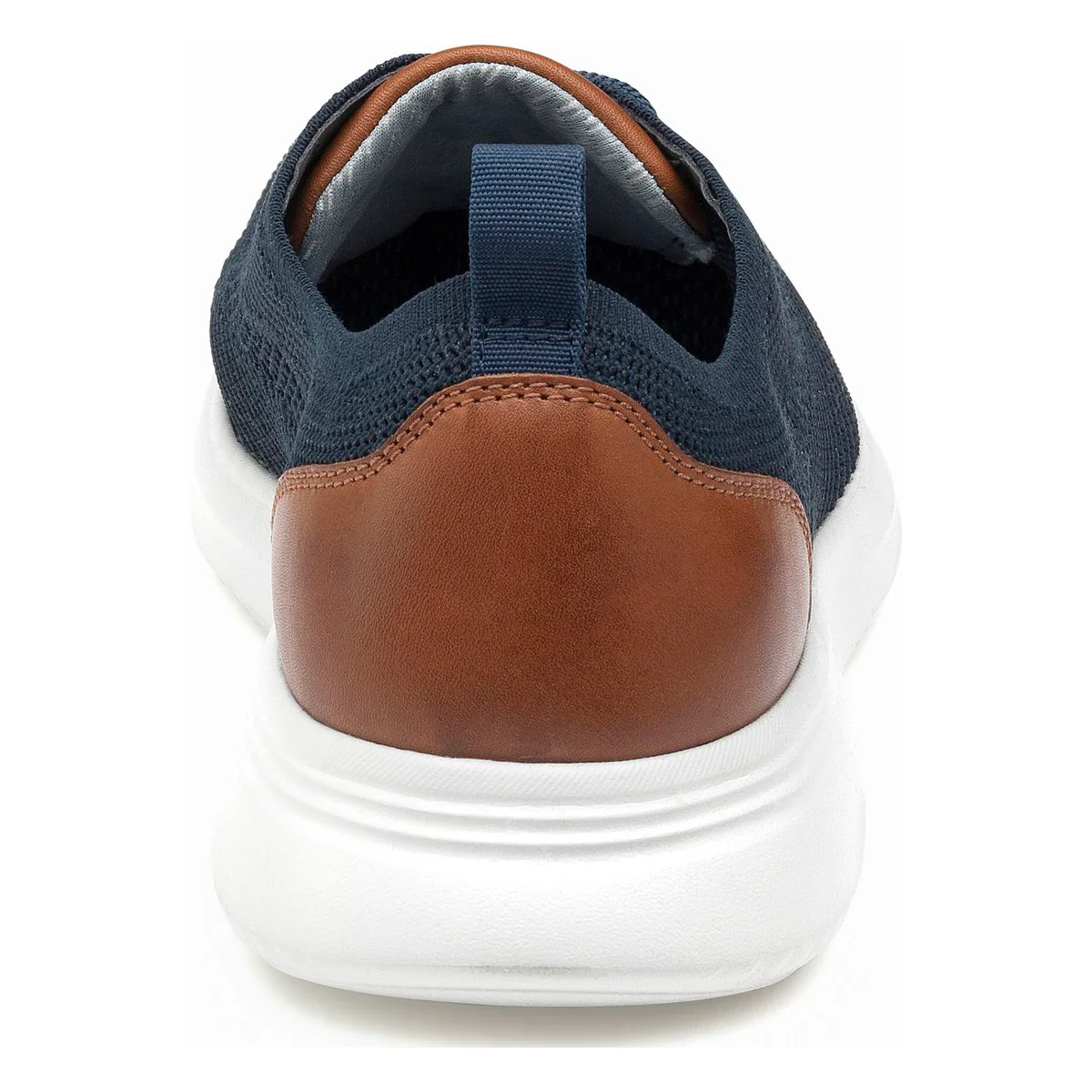 Johnston & Murphy Amherst knit Plain Toe Men's Lace-Up Sneaker in Navy - Image 3