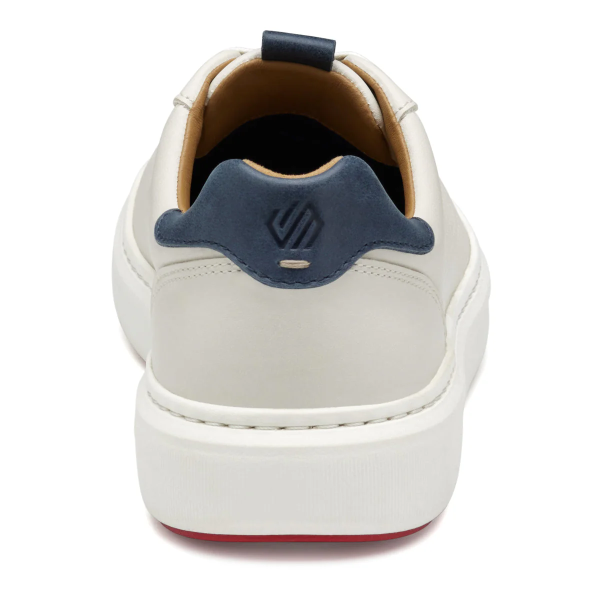 Johnston & Murphy Anders Perfed U-Throat Men's Sneaker in White - Image 3