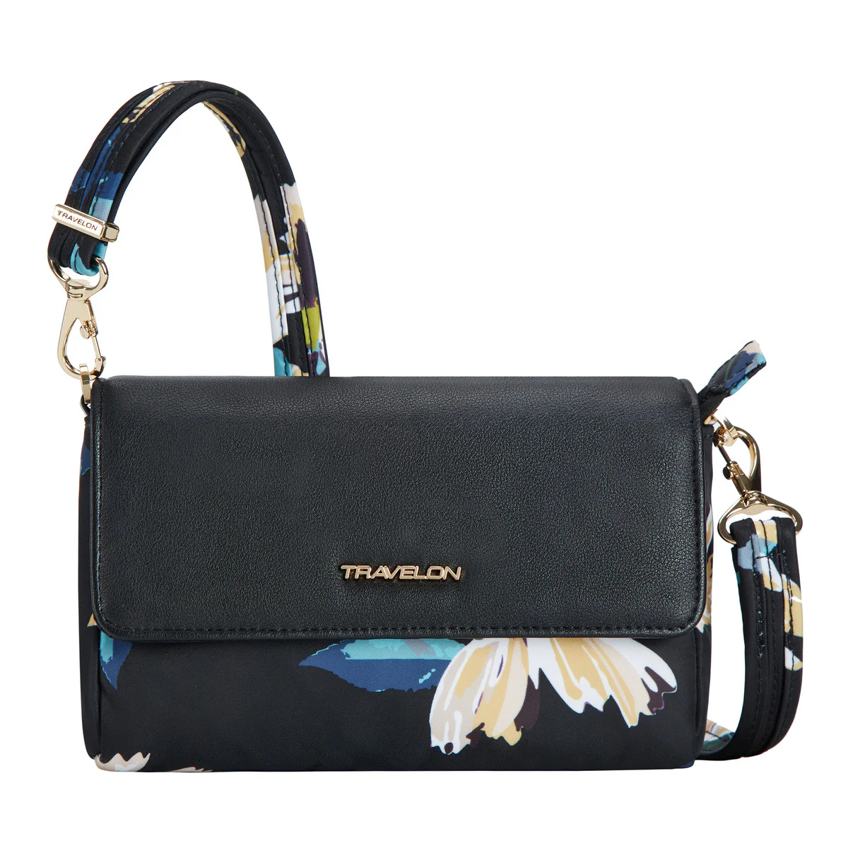 Anti-Theft Addison Convertible Belt Bag in Midnight Floral