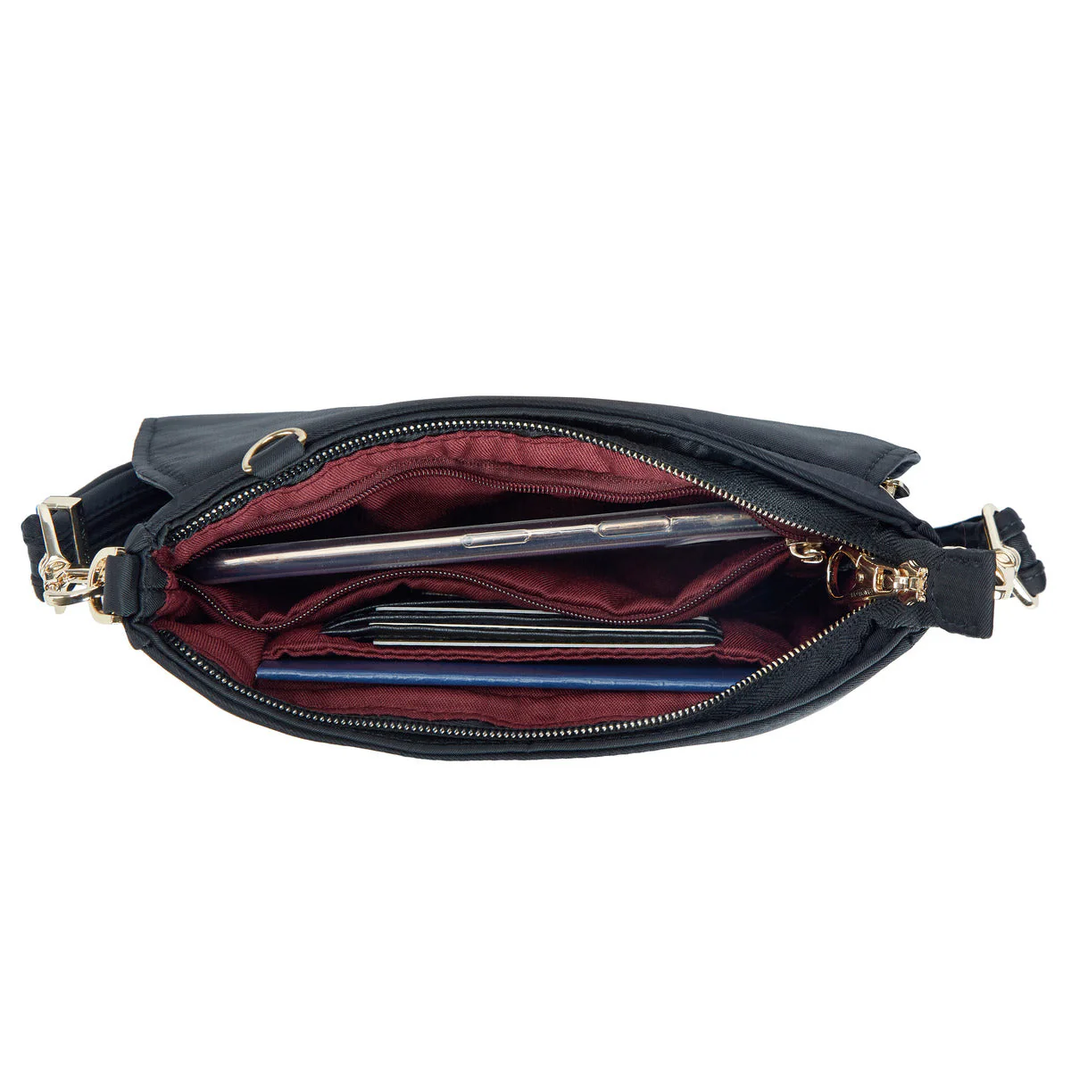 Anti-Theft Addison Convertible Belt Bag in Black - Image 5