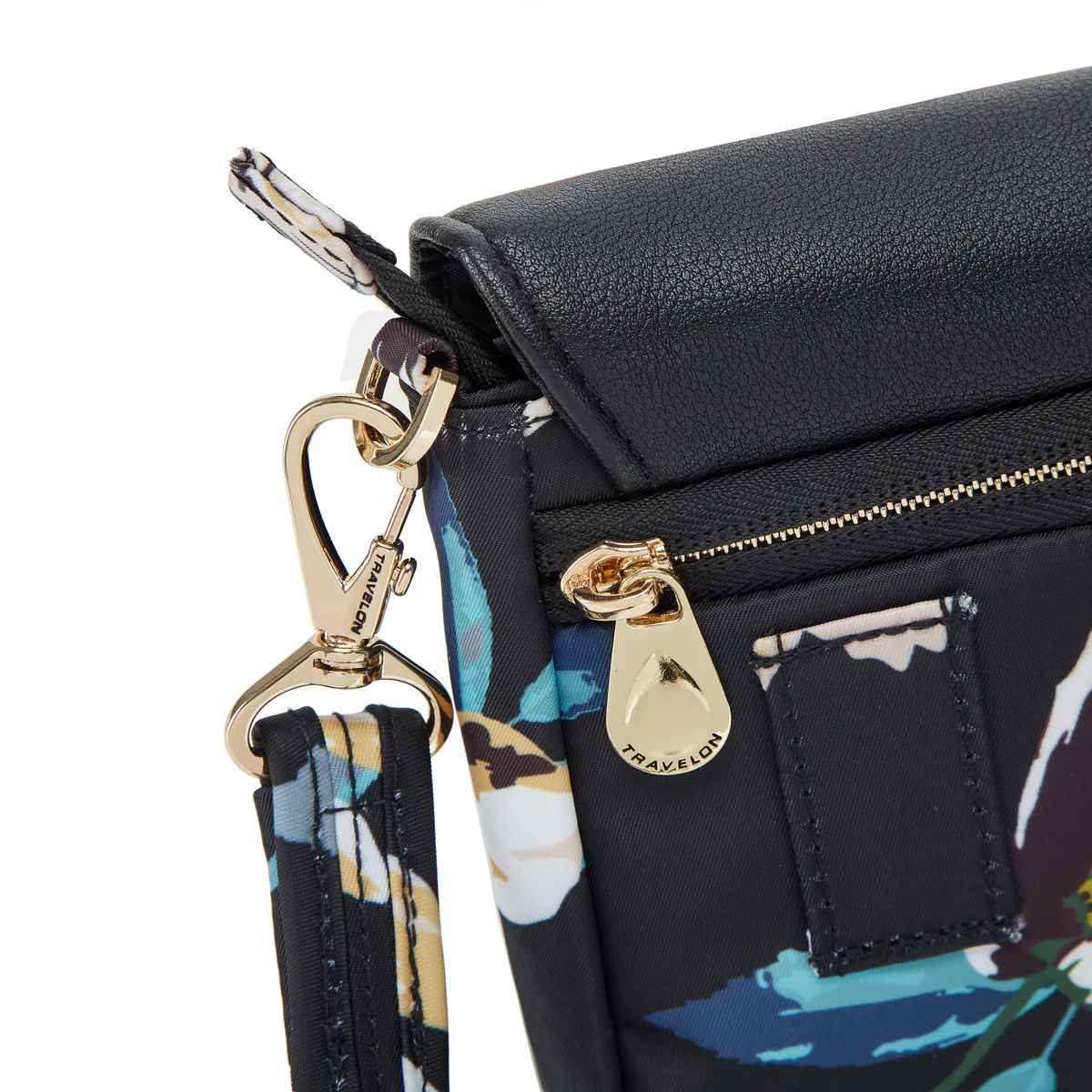 Anti-Theft Addison Convertible Belt Bag in Midnight Floral - Image 9