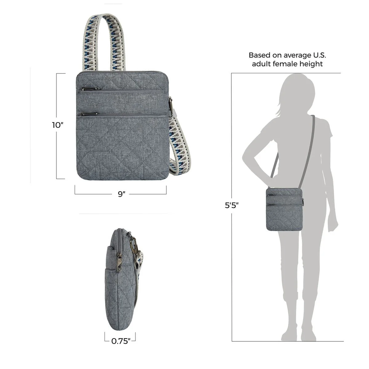 Anti-Theft Boho Slim Bag - Image 2