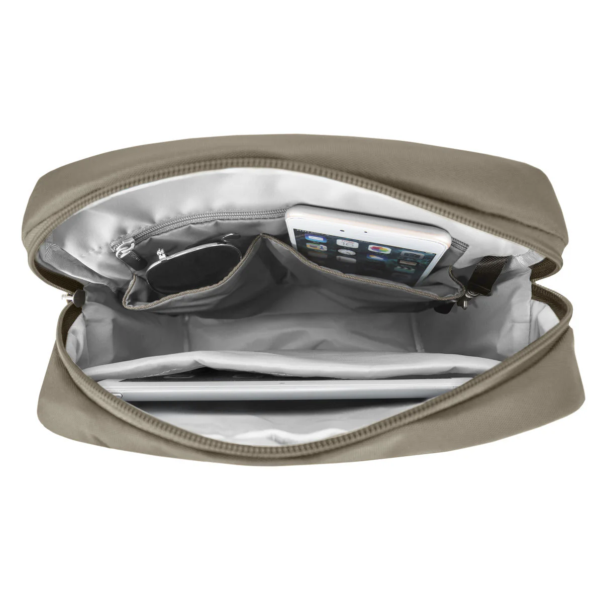 Travelon Unisex Anti-Theft Classic Tour Bag in Taupe - Image 6