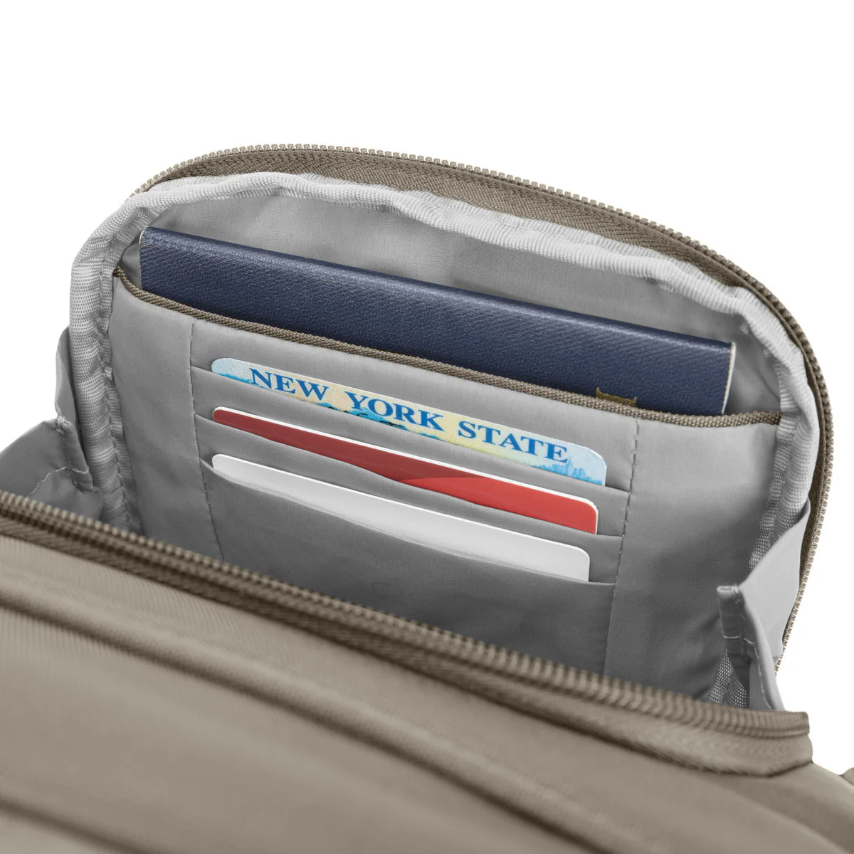 Travelon Unisex Anti-Theft Classic Tour Bag in Taupe - Image 7