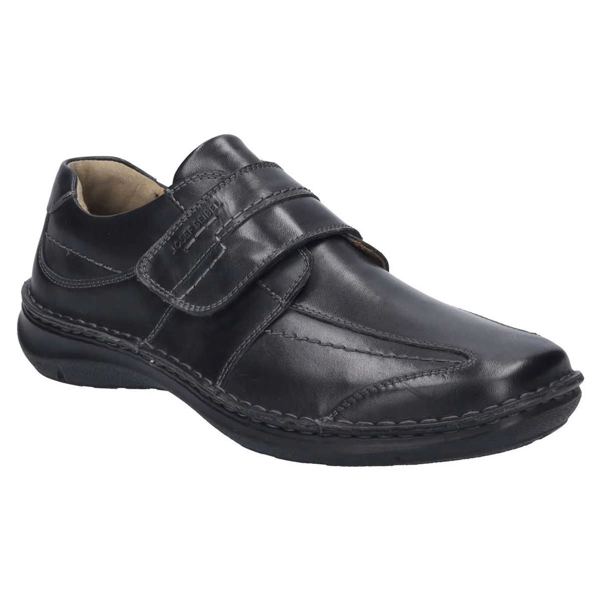 Joseph Seibel Anvers 02 Men's Extra Wide Monk Strap in Black
