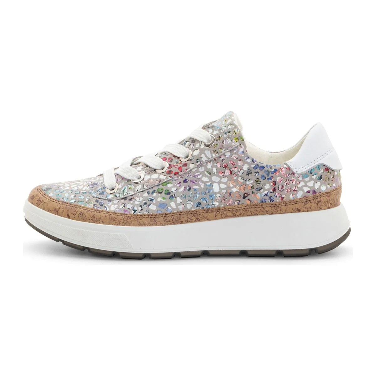 Ara Rem Women's Kork Wrap Lace Sneaker in Multi - Image 4