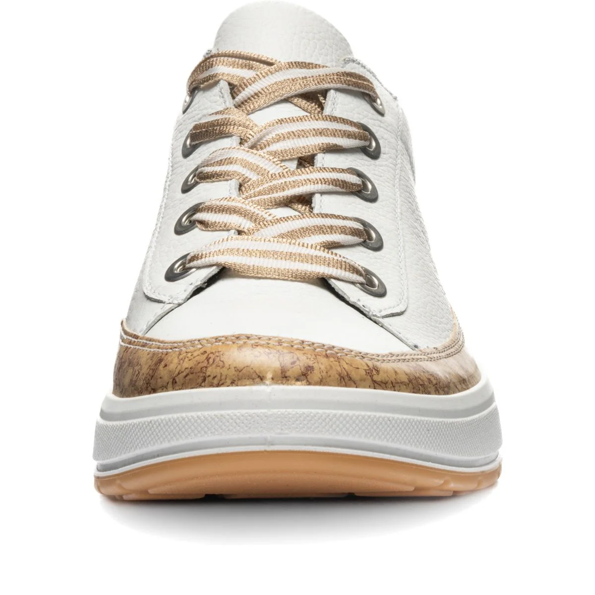 Ara Rem Women's Kork Wrap Lace Sneaker in White - Image 7