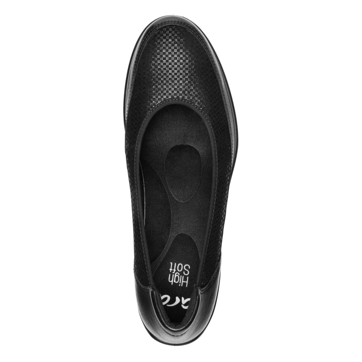 Ara Women's Zinnia Ballerina Slip On in Black - Image 3