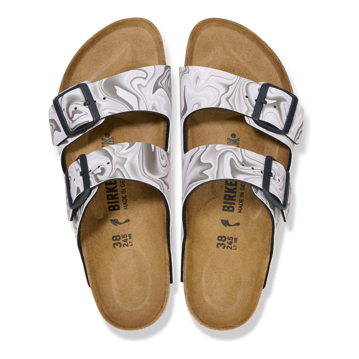 Birkenstock Arizona Birko-Flor – Marble Black - Image 3