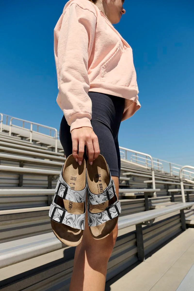 Birkenstock Arizona Birko-Flor – Marble Black - Image 6