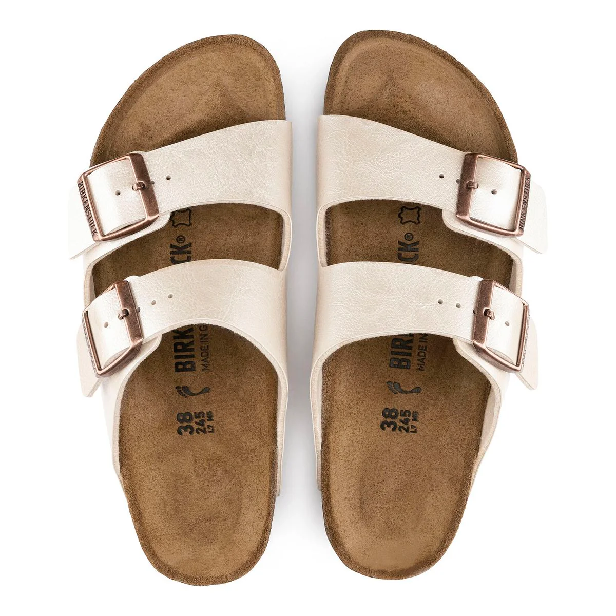 Birkenstock Arizona Birko-Flor – Graceful Pearl White - Image 2