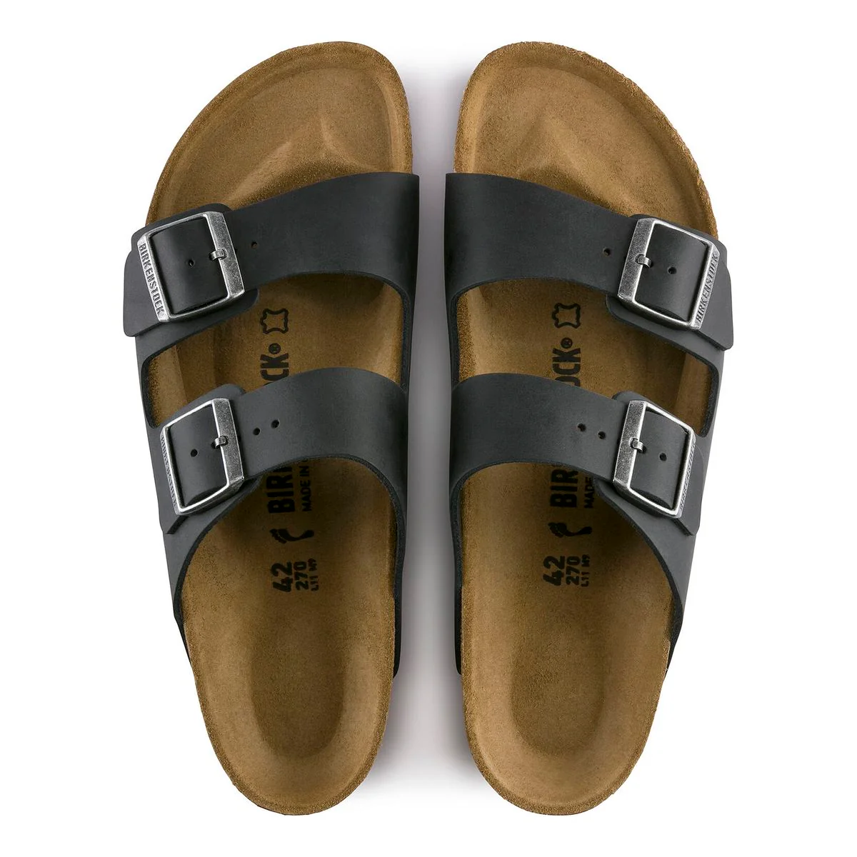 Birkenstock Arizona Oiled Leather – Black - Image 3