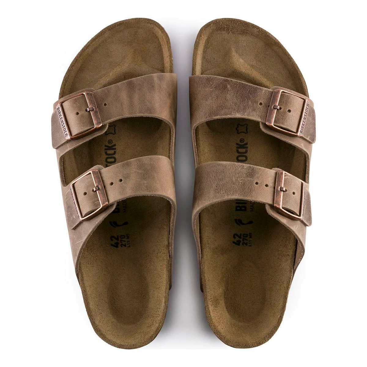 Birkenstock Arizona Oiled Leather Sandal — Tobacco - Image 3