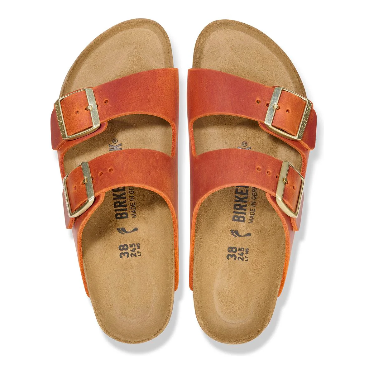 Birkenstock Arizona Oiled Leather — Burnt Orange - Image 3