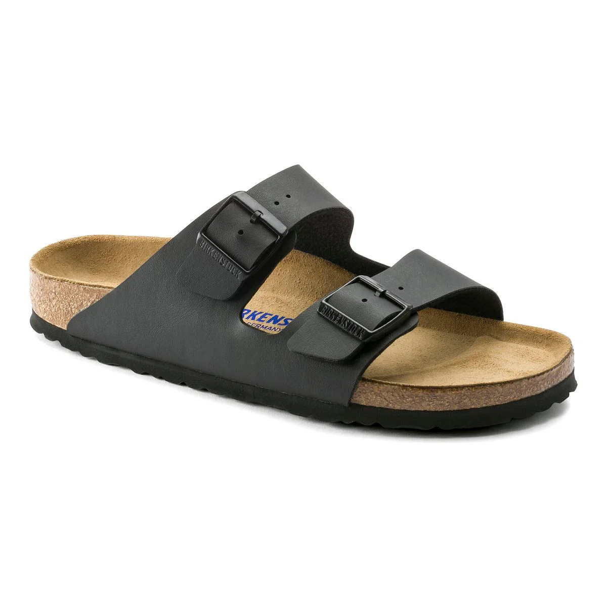Birkenstock Arizona Soft Footbed — Black Birko-Flor