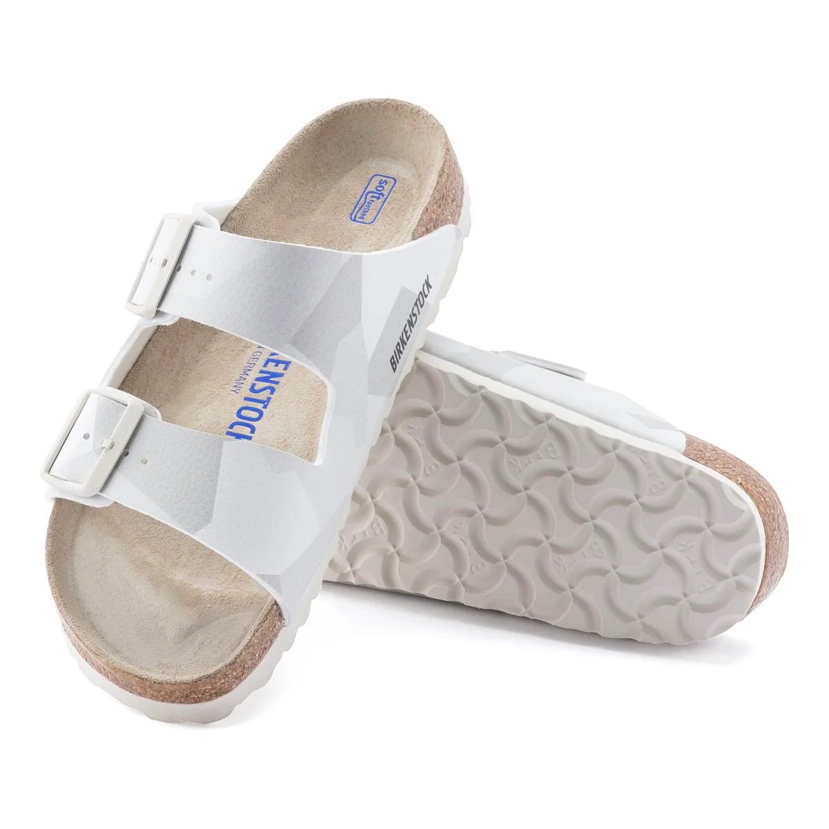 Birkenstock Arizona Men's Soft Footbed Birko-Flor in Desert Soil Camo - Image 2