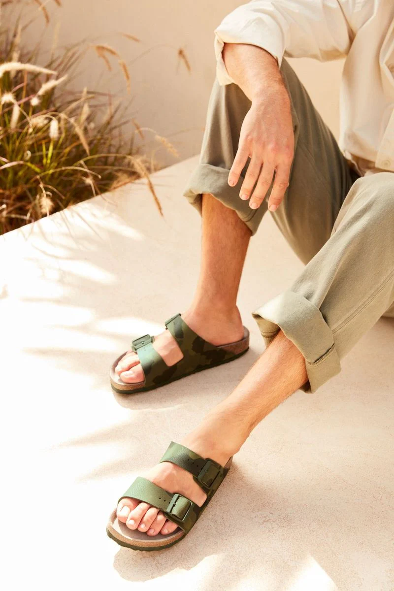 Birkenstock Arizona Birko-Flor Soft Footbed – Camo Green - Image 4