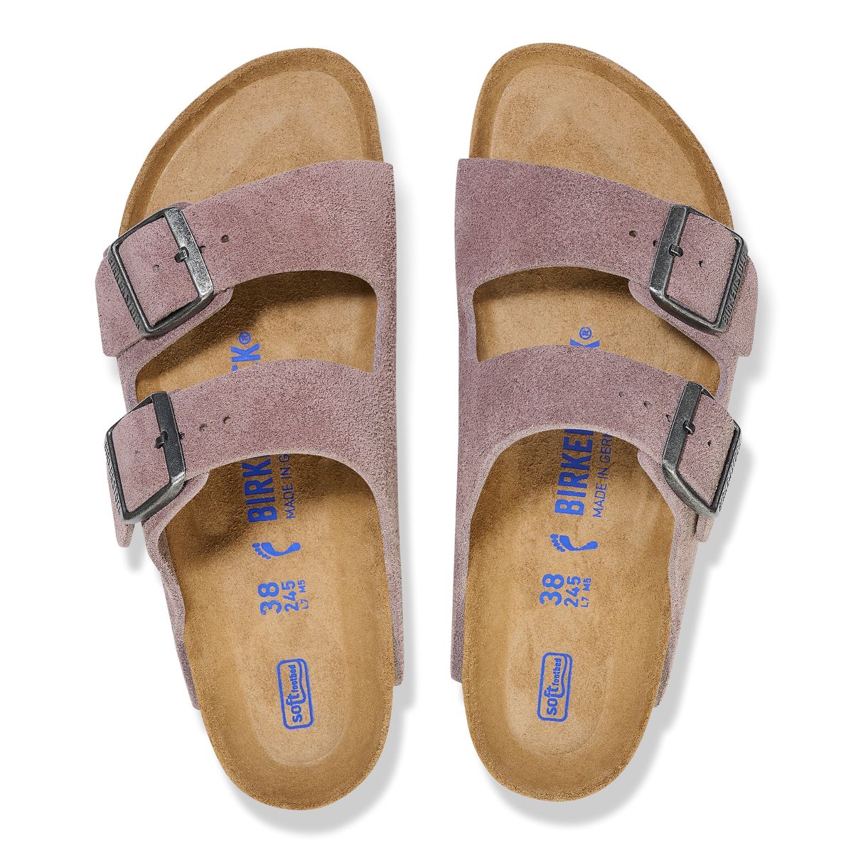 Birkenstock Arizona Soft Footbed — Faded Purple Suede - Image 3