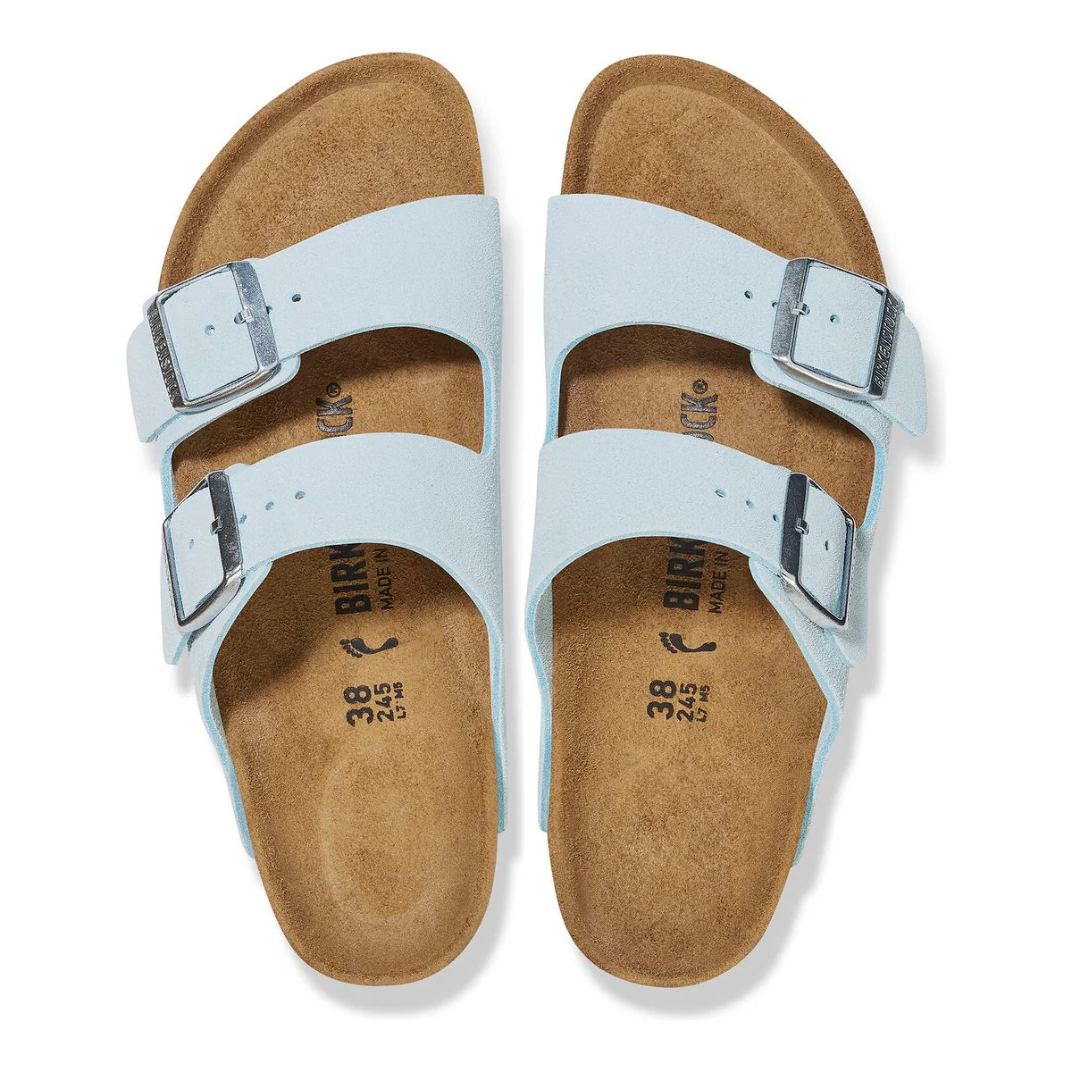 Birkenstock Arizona Suede Leather — Baby Blue - Image 2
