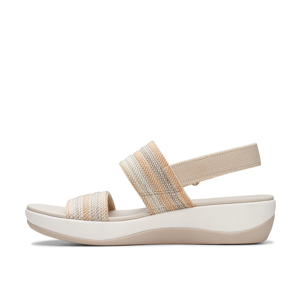 Clarks Arla Stroll Flat Women's Sandals in Beige - Image 3