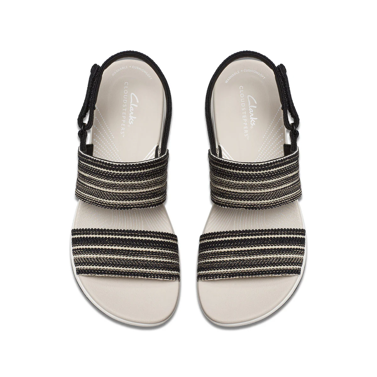 Clarks Arla Stroll Flat Women's Sandals in Black - Image 6