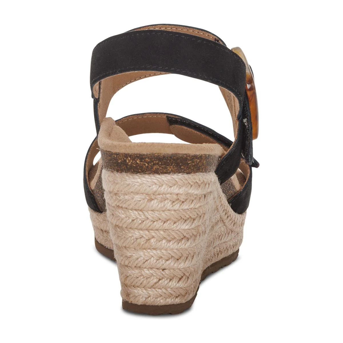 Aetrex Ashley Arch Support Wedge Sandal – Women's (Black) - Image 4