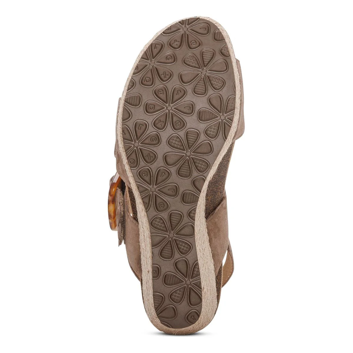 Aetrex Ashley Arch Support Wedge Sandal – Women's (Black) - Image 7