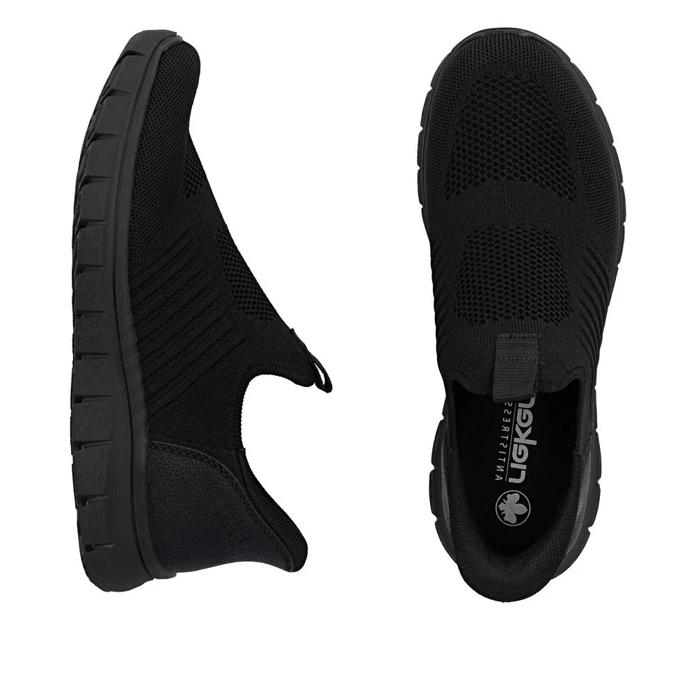Rieker B6659 Men's Ready to Go Slip On Shoe in Black - Image 6
