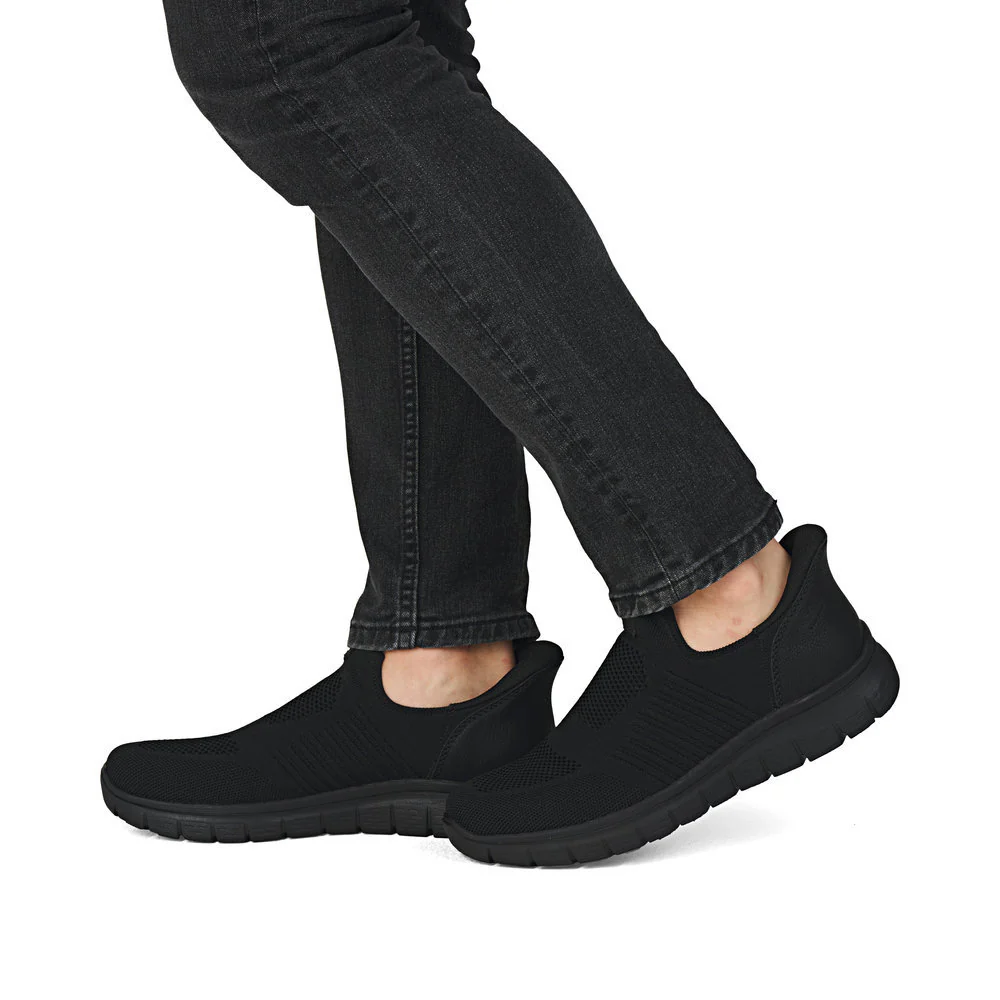 Rieker B6659 Men's Ready to Go Slip On Shoe in Black - Image 8