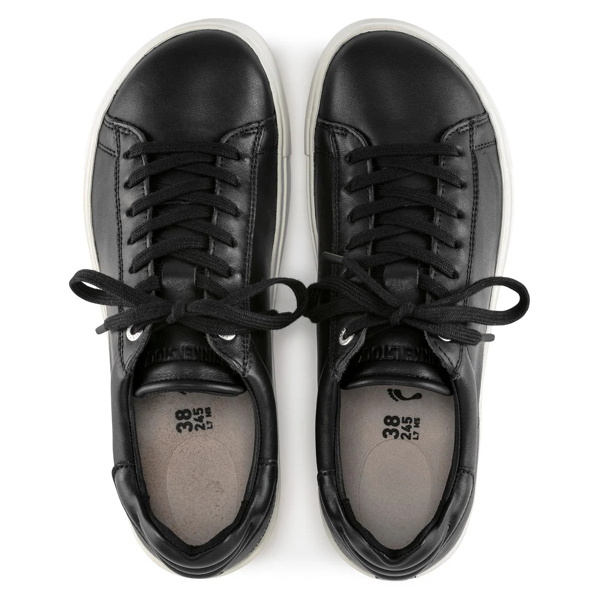 Birkenstock Bend Leather Lace-Up Sneaker — Black (Unisex) - Image 3