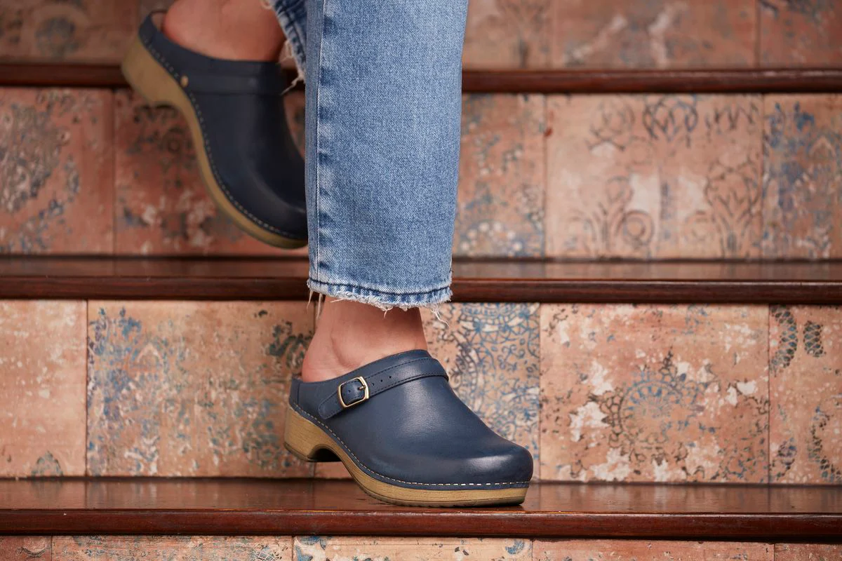 Dansko Berry Backless Women's Clog in Navy - Image 5