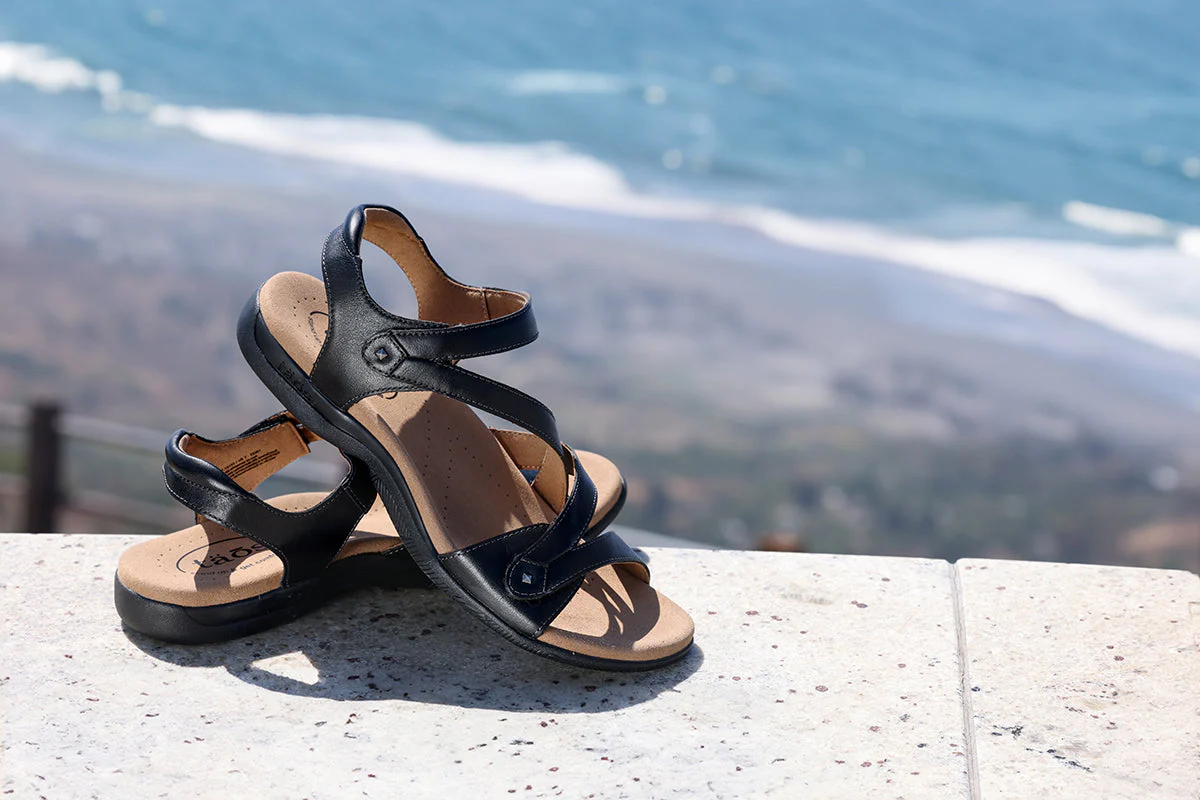 Big Time Slip On Sandal in Black - Image 7