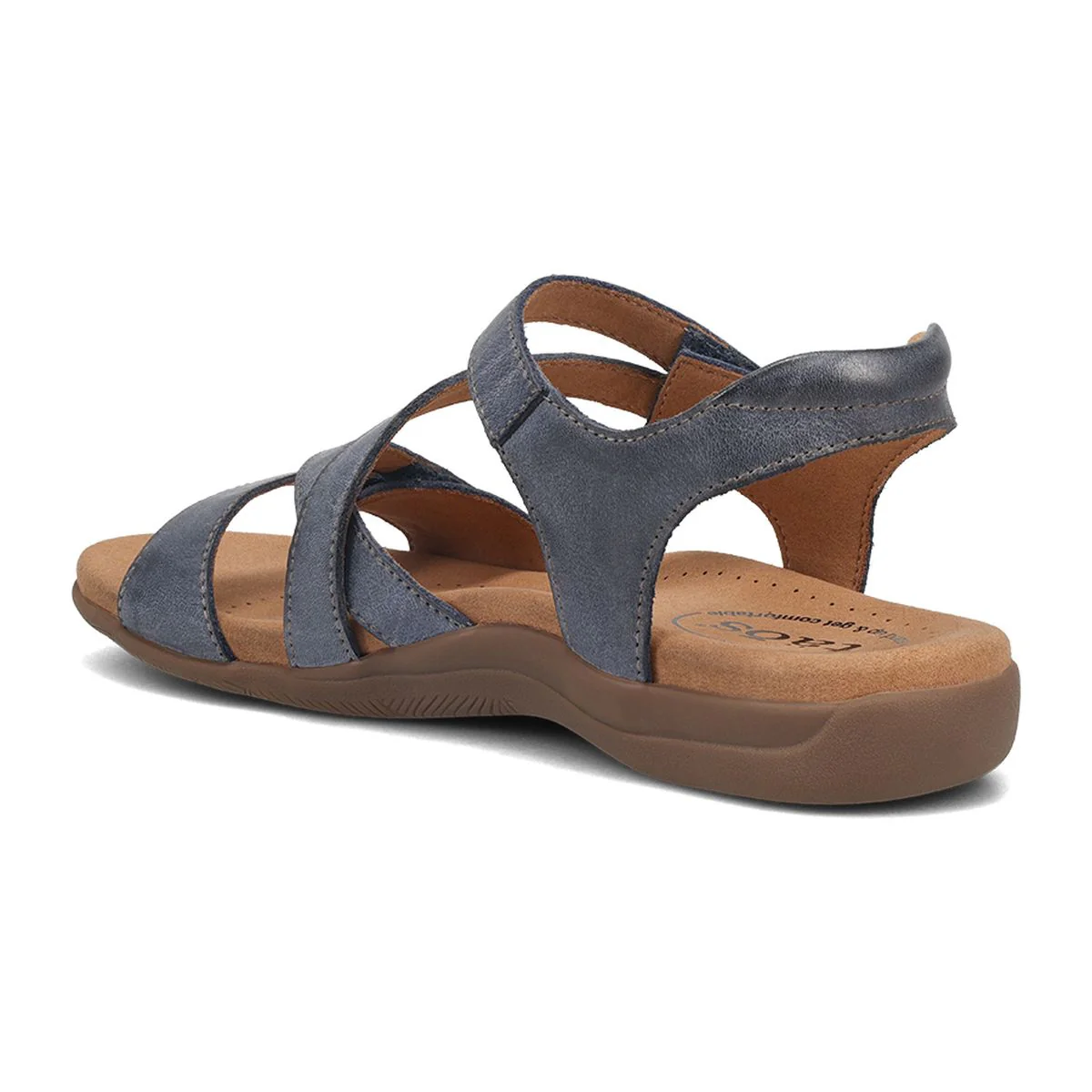 Big Time Slip On Sandal in Dark Blue - Image 3