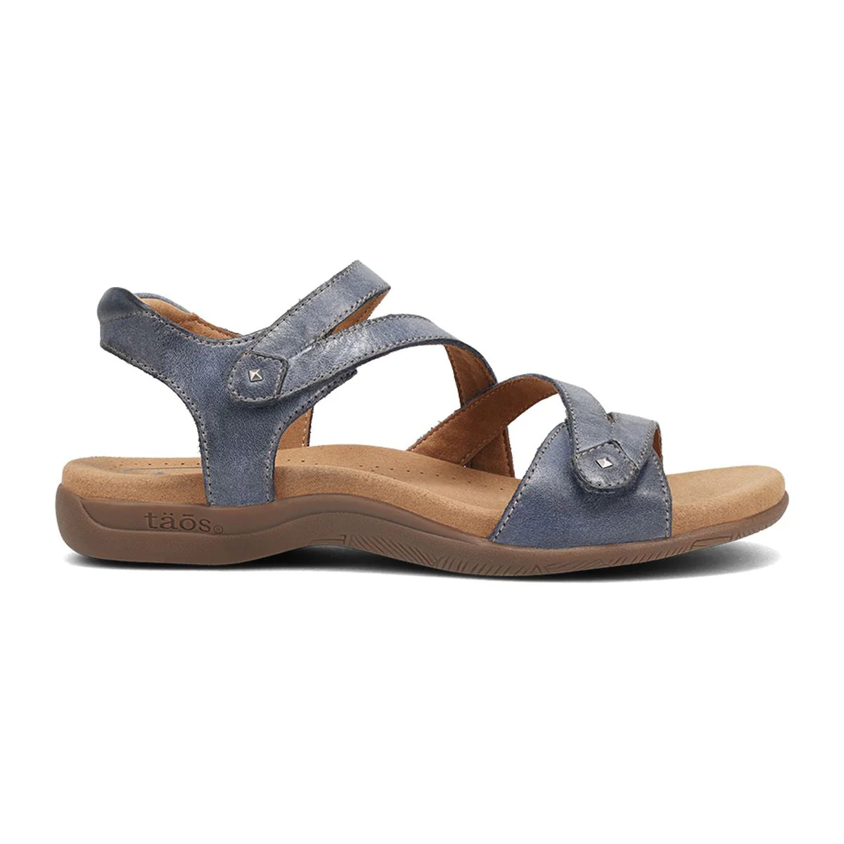 Big Time Slip On Sandal in Dark Blue - Image 6