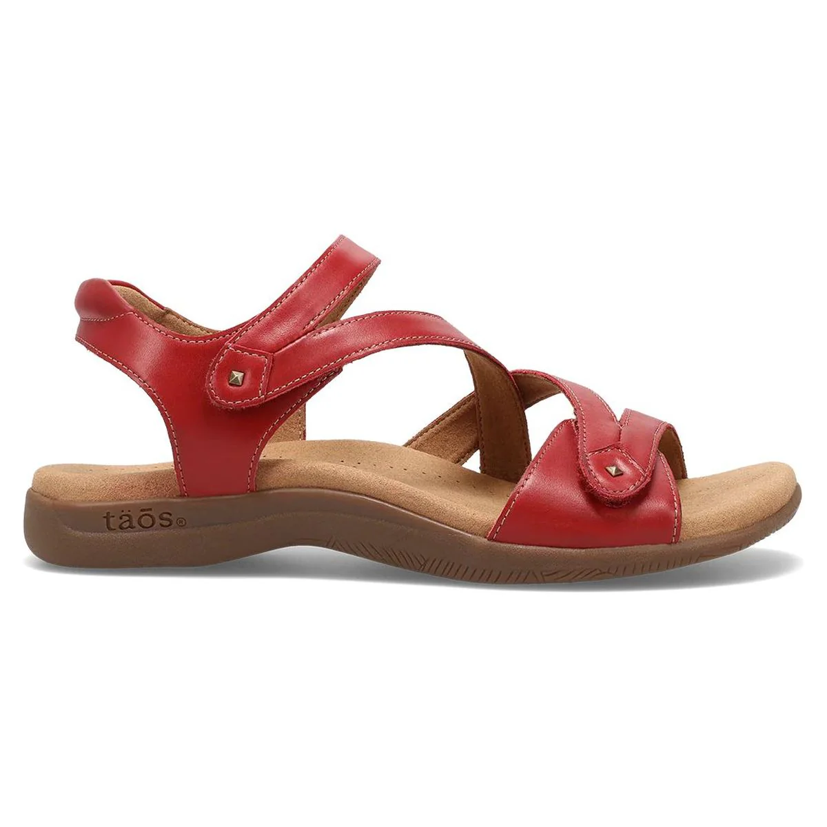Big Time Slip On Sandal in Red - Image 3