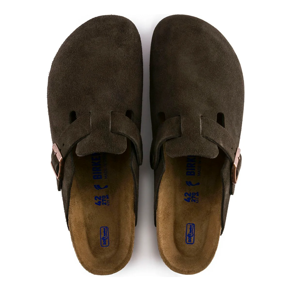 Birkenstock Boston Soft Footbed Suede Clog – Mocha - Image 3