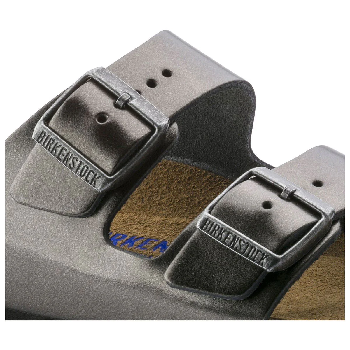 Birkenstock Arizona Soft Footbed – Metallic Anthracite - Image 2