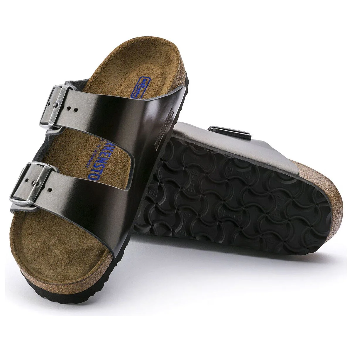 Birkenstock Arizona Soft Footbed – Metallic Anthracite - Image 5