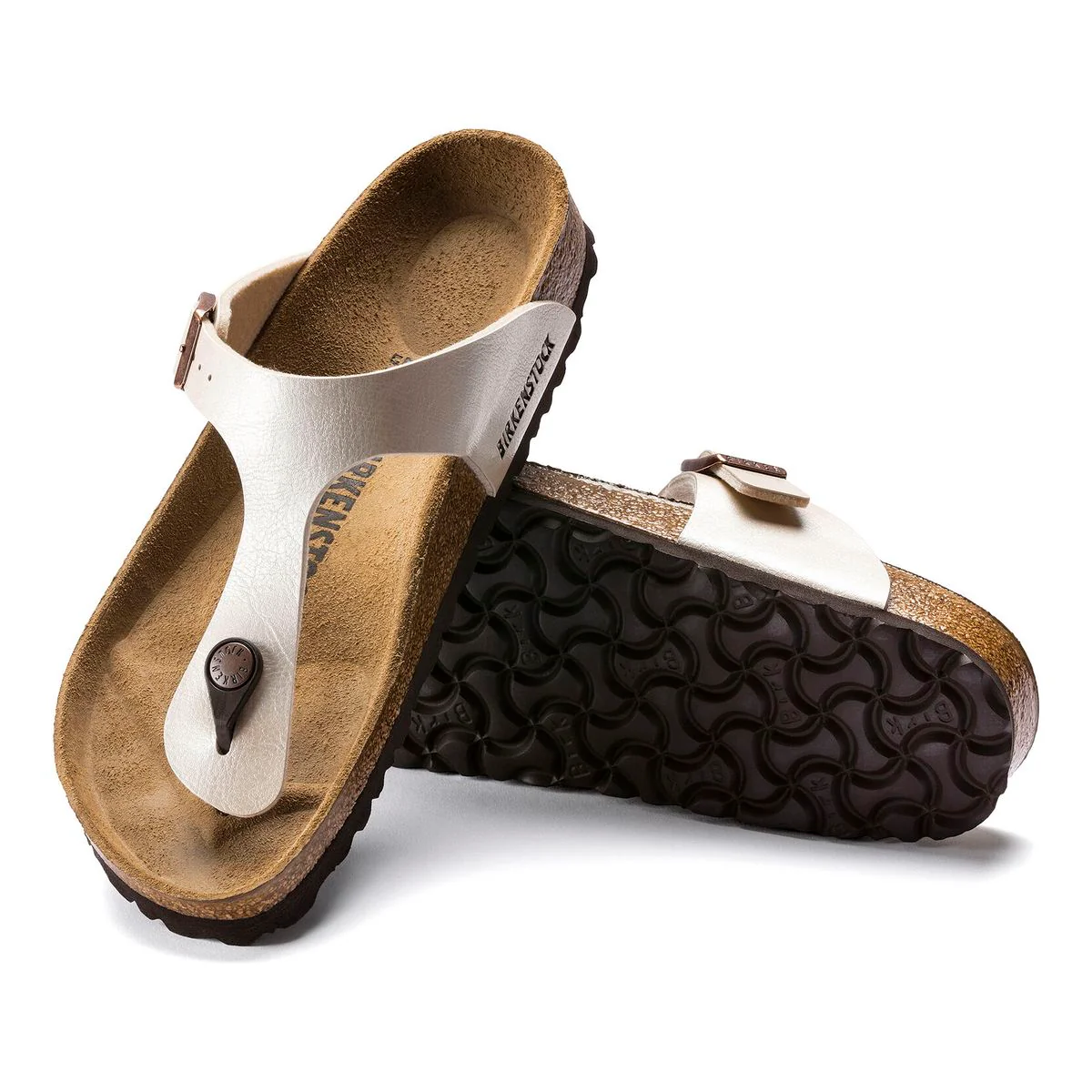 Birkenstock Gizeh Birko-Flor – Pearl White - Image 2