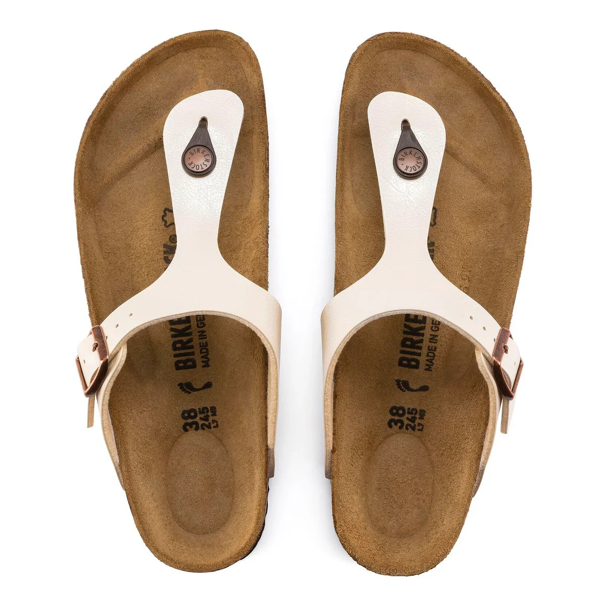Birkenstock Gizeh Birko-Flor – Pearl White - Image 3