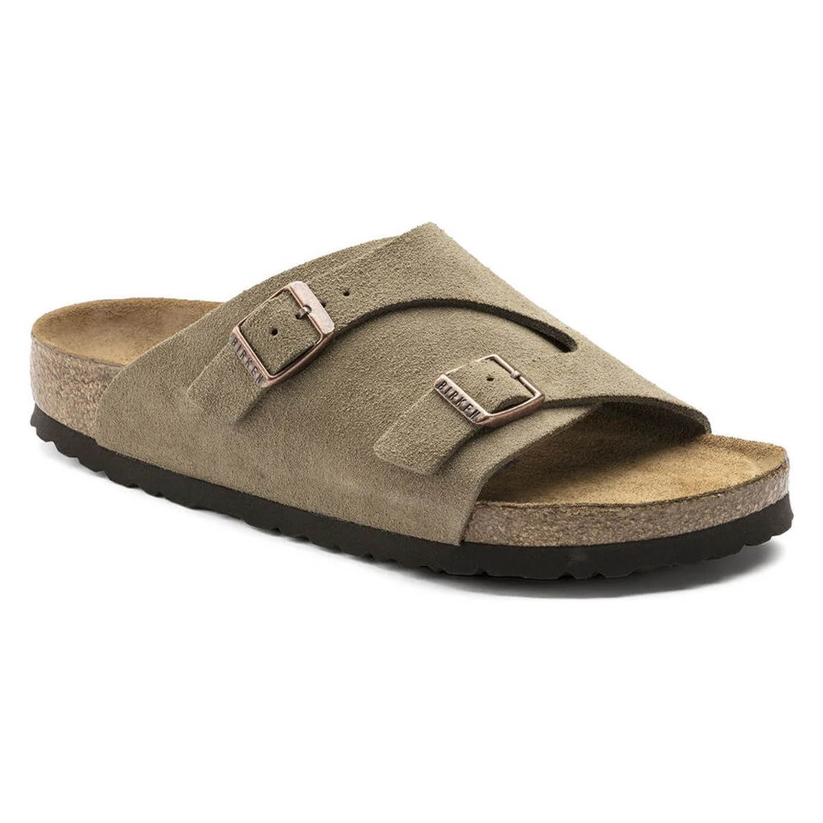 Birkenstock Zurich Suede Soft Footbed – Taupe